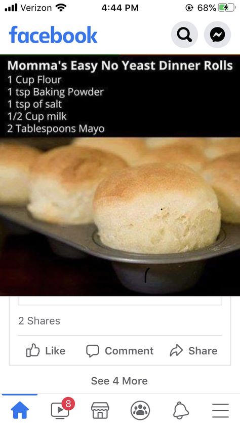 Easy No Yeast Dinner Rolls, Yeast Dinner Rolls, Dinner Rolls Easy, No Yeast Dinner Rolls, Biscuit Bread, Dinner Rolls Recipe, Homemade Biscuits, Breakfast Breads, Bread Recipes Homemade