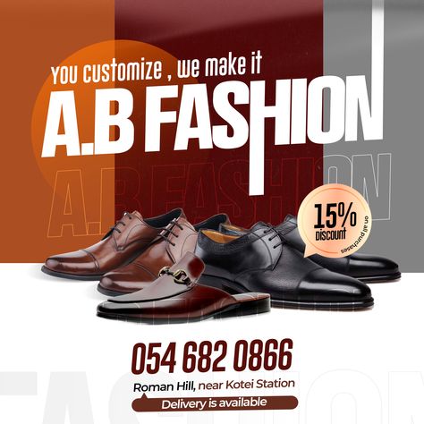 #shoe #footwear #boots #photoshop #quickone #professionaldesign #fiverr #new #flyer #usa #vlack #brown Shoe Flyer Design, Shoes Catalogue Design, Bag Catalogue, Street Food Design, Shoe Advertising, Advertising Flyers, Shoe Poster, Poster Idea, New Flyer