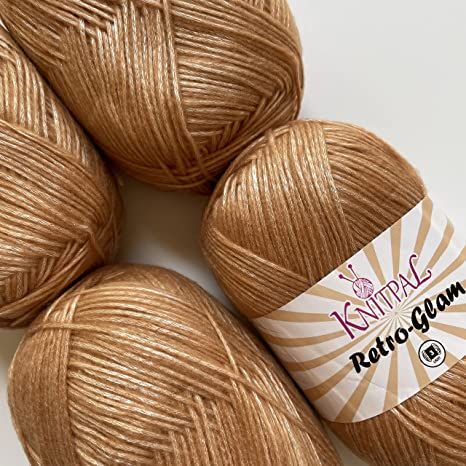 Amazon.com: Retro-Glam Metallic Sparkle Yarn, Super Soft & Shiny for Knitting and Crocheting, Bulk Size 4 Skeins, 400g/1048yds, #3 DK Weight (Pearl Pink ) Glitter Yarn, Glam Lighting, Sparkle Yarn, Knitting And Crocheting, Retro Glam, Lace Weight Yarn, Metallic Yarn, Pearl Pink, Dk Yarn