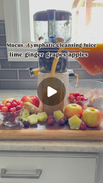 Detox Lungs, Lymph Flow, Juicing Recipe, Grape Apple, Red Grapes, Juice Cleanse, High Water, Smoothie Drinks, Lungs