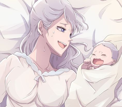 Silva Family, Nozel Silva, Kingdom Hearts Anime, Noelle Silva, Black Clover Manga, Black Bull, Black Clover Anime, Giving Birth, Anime Family