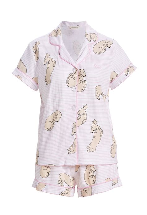 Sleeping Penny Shortie Pj Set | Peter Alexander Peter Alexander Pajamas, Peter Alexander Pjs, Vintage Girls Clothes, Unicorn Fashion, Women Pyjamas, Night Pajama, Sleep Clothes, Cute Sleepwear, Peter Alexander