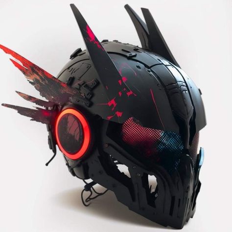 Cool Masks Futuristic, Futuristic Mask, Custom Helmet Design, Cyberpunk Helmet, Cool Bike Helmets, Face Gear, Motorcycle Helmet Design, Futuristic Helmet, Helmet Concept