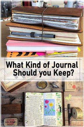 Are sometimes unsure about what type of journal would suit you best? This blog posts guides through lots of different kinds of journals, to help set you on the right track. #journal #bulletjournal #bujo #planner #creativejournal #travelersnotebook Types Of Art Journals, Journal Style Ideas, Journal Types Ideas, Types Of Journals To Keep Ideas, What To Use A Journal For, Different Journal Types, Best Notebooks For Journaling, What To Use Journals For, Different Types Of Planners