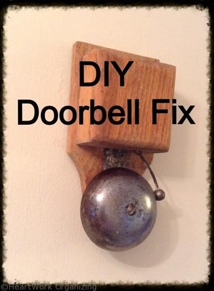 Wireless Doorbell-DIY Doorbell Fix | HeartWorkOrg.com Diy Doorbell, Reupholster Dining Room Chairs, Organizing Inspiration, Chair Seat Covers, Doorbell Cover, Wireless Doorbell, Seat Covers For Chairs, Organization Inspiration, Dining Room Chair