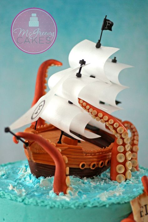 The Making of A Pirate Ship Cake (A mini tutorial) | Cakeheads Carving Cake, Lego Night, Crab Bake, Pirate Cakes, Pirates Cake, Pirate Ship Cake, Pirate Ship Cakes, Ship Cake, Boat Cake