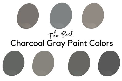 A charcoal paint color, or dark gray, is a great way to add a touch of drama, highlight an accent wall, or create a whole mood in a room. Charcoal Paint Colors, Charcoal Paint Color, Charcoal Grey Paint, Charcoal Paint, Best Charcoal, Grey Paint Colors, House To Home, Wood Stain, Charcoal Color