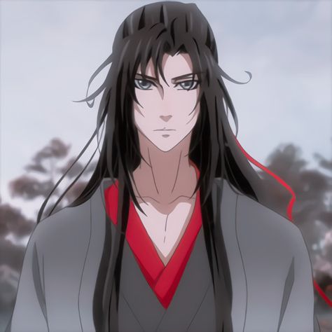 Wei Wuxian Hair, Wangxian Icon, Mo Dao Zu Shi, Hair Down, Drawing Easy, The Grandmaster, Art Inspiration Drawing, Manhwa Manga, Down Hairstyles