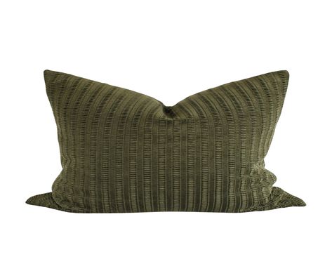 This Moss Green textured velvet pillow cover is the perfect low-key neutral to mix and match with other colors and patterns. It would be a great pop of color to your fall decor. Meticulously sewn from a high quality, woven textured fabric, it comes in three sizes to choose from, including lumbar. Handmade in the USA. FEATURES✾ Green Velvet✾ Zipper closure for easy removal. �✾ Comes in three in-stock sizes: 12”x20”, 18”x18”, 20”x20”, other sizes vary per listing ✾ Custom sizes available, just ask! Green Texture, Green Throw Pillows, 20x20 Pillow Covers, Velvet Pillow, Velvet Pillow Covers, Toss Pillows, Velvet Pillows, Moss Green, Textured Fabric