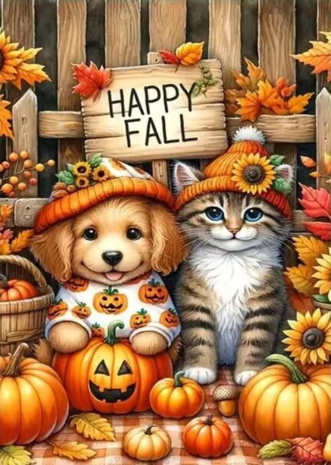 Amazon.com: CHWGLFGG Fall Diamond Art Kits for Adults Beginners, DIY 5D Full Round Drill Diamond Painting Kits Pumpkin,Paint by Diamonds Dot Gem Art Crystal Puppy and Cat Easy,Home Wall Decor 12 X 16 Inch : Arts, Crafts & Sewing Thanksgiving Turkey Images, Puppy And Cat, Busted Canvas, Thanksgiving Wallpapers, Painting Beads, Pumpkin Paint, Friendship Theme, Art Kits For Adults, Winter Pics