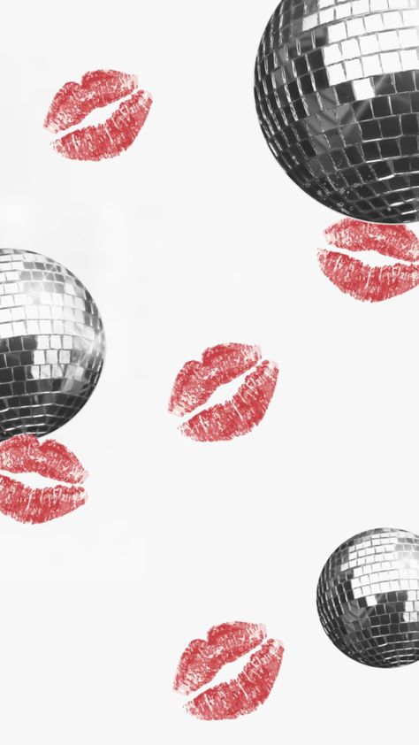 Disco balls and kisses Cool Handshakes, Ball Aesthetic, Ball Birthday, Disco Balls, Disco Ball, Aesthetic Wallpapers, Phone Wallpaper, Collage, Art