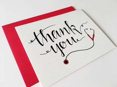 Thank you card for medical professional like dr Thank You For Nurses, Card For Doctor, Nurse Crafts, Hospital Stay, Free Cards, Card Tricks, Nurse Doctor, Nursing Graduation, Store Ideas