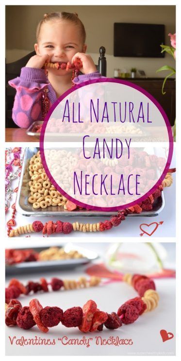 So, today we decided to make “candy” necklaces with our freeze dried fruit.  And, with Valentine’s day right around the corner, I thought it fit perfectly. Sugar Free Valentine Treats, Nature Valentines, Utah Food, Natural Candy, Valentines Kids, Super Healthy Kids, Candy Necklace, Freeze Dried Raspberries, Domino Effect