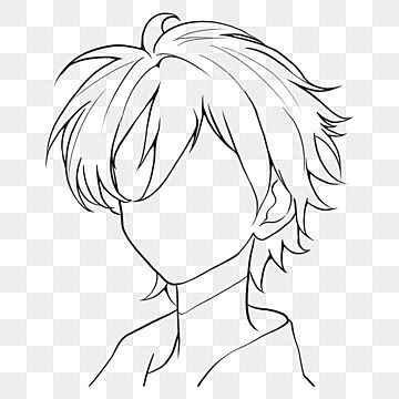 Who To Draw Hair, Short Fluffy Hair Drawing Reference Male, Hairstyle Ideas For Drawing, Anime Man Sketch, Hair Base Male, Simple Anime Hair, Flowing Hair Reference, Anime Hair Sketch, Anime Male Drawing