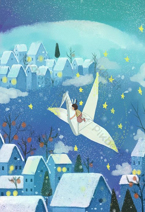 Dream Illustration, Music Festival Poster, Art Basics, Summer Illustration, Childrens Books Illustrations, Graphic Design Lessons, Ghibli Art, Paper Artwork, Paper Crane