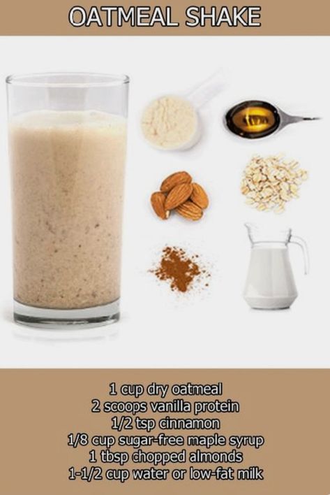 Whey Protein Recipes Shakes, Protein Powder Recipes Shakes, Movies Snacks, Oatmeal Shake, Shakes Protein, Gain Meals, Shakes Recipes, Shake Protein, Pancakes Protein