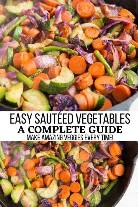 Sauteed Vegetables Recipe, Vegetable Recipes Dinner, Roasted Root Veggies, Roasted Vegetable Recipes, Vegetable Medley, Steamed Vegetables, Sauteed Veggies, Delicious Vegetables, Sauteed Vegetables