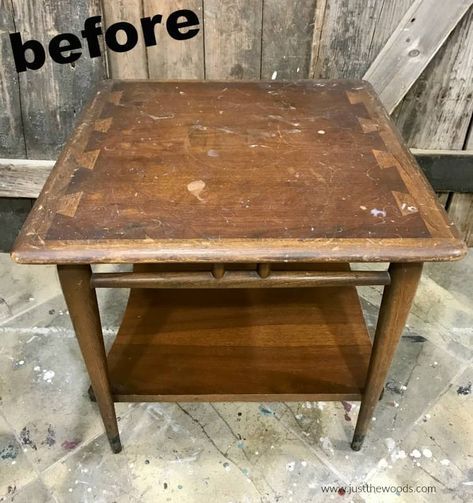 Vintage Lane Furniture, Restore Coffee Table Diy, How To Refinish A Wood Table, Wooden Table Restoration, Restore Kitchen Table, Easy Refinishing Wood Furniture, Refinishing Side Table, Refinishing Old Furniture, Maple Coffee Table