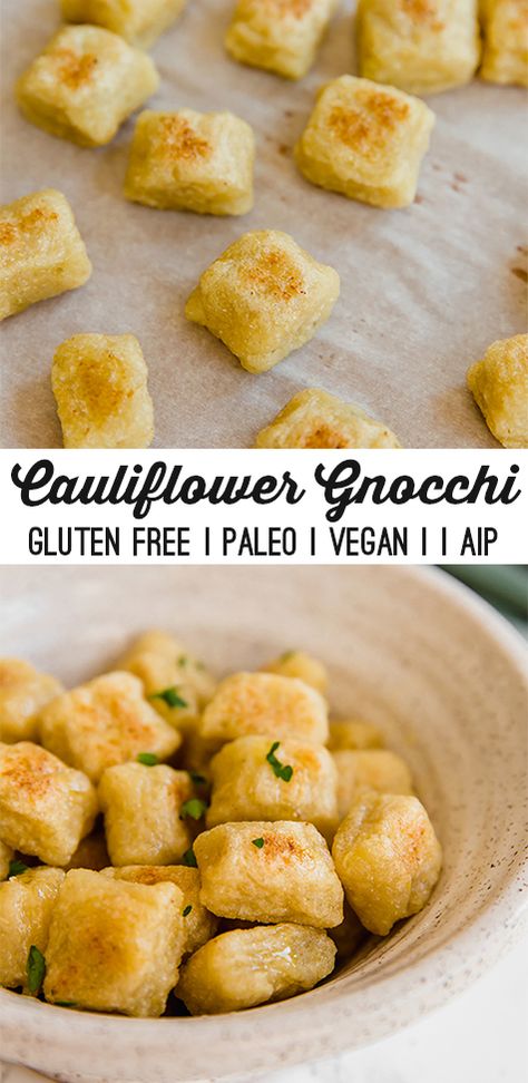 Aip Vegan, Quick Gluten Free Meals, Unbound Wellness, Gluten Free Gnocchi, Cauliflower Gnocchi, Gnocchi Recipe, Vegetarian Mexican, Resep Diet, Gnocchi Recipes