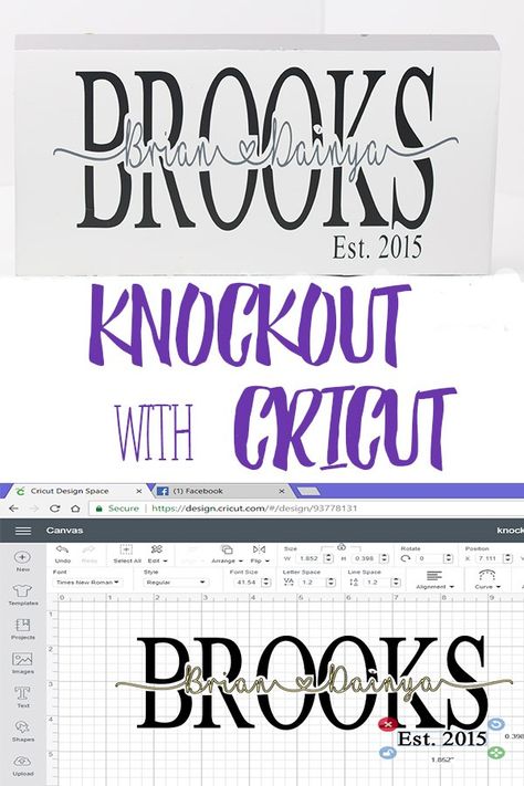 knockout with cricut Inkscape Tutorials, Idee Cricut, Projets Cricut, Maker Project, Cricut Projects Beginner, Mason Jar Crafts Diy, Wood Crafts Diy, Crafts To Make And Sell, Cricut Free