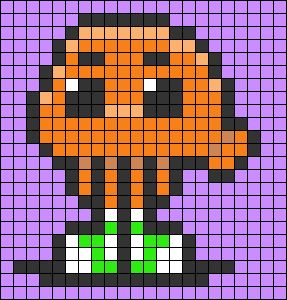 Amazing World Of Gumball Crochet, Gumball Perler Beads, Art On Graph Paper, Pixel Art For Crochet, Simple Pixel Art Small, Pixel Art Pattern Small, Pixel Art Ideas Creative, Small Pixel Art Pattern, Pixel Art Drawings