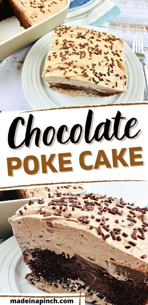 Pudding Cake Mix Recipe, Chocolate Pudding Poke Cake, Box Cake Mix Recipes, Pudding Cake Mix, Pudding Cake Recipe, Delicious Strawberry Cake, Strawberry Poke Cakes, Pudding Poke Cake, Poke Cake Recipe