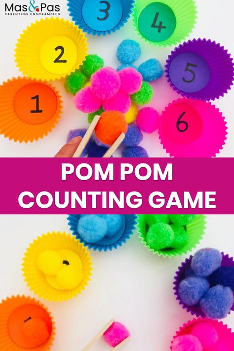 Games For Little Kids, Learning To Count, Counting Games, Cupcake Tins, Counting Activities, Easter Crafts For Kids, Learning Games, First Game, Color Activities