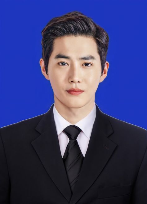 Man Suit Photo, Exo Background, Portrait Retouch, Exo Couple, Exo Suho, Exo Lockscreen, Id Photo, Lucas Nct, Kim Junmyeon