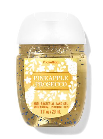 Pineapple Prosecco PocketBac Hand Sanitizer | Bath & Body Works Gel Antibacterial, Easter Nail Art Designs, Antibacterial Gel, Easter Nail Art, Hand Sanitizers, Summer Home Decor, Clean Hands, Natural Essential Oils, Bath Body Works