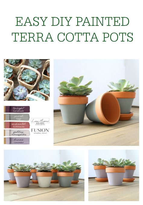 easy DIY painted terra cotta pots - Willow Bloom Home Paint Terracotta Pots Diy, Diy Painted Terra Cotta Pots, Painted Terra Cotta Pots Ideas, Painting Terra Cotta Pots, Handmade Hostess Gifts, Diy Terra Cotta Pots, Easy Diy Paint, Terra Cotta Pots, Terra Cotta Pot