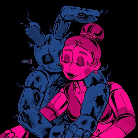 Springtrap X Ballora, Umibe No Onnanoko, Who Really Cares, Ballora Fnaf, Arte 8 Bits, Animatronic Fnaf, Tv Girl, Fnaf Wallpapers, Fnaf Memes