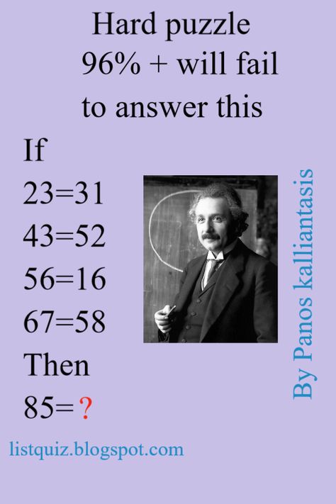 . It is so frustrating to watch a magician do his tricks. And in the end, when you ask: 'how did you just do that?', you always get the same answer: 'a magician never explains his tricks'. On this picture brain teasers page you can also find the answers and explanations at the bottom of the page Hard Puzzles, Math Puzzles, Tricky Questions, Brain Teaser Puzzles, Number Puzzles, Math Questions, Maths Puzzles, Brain Teasers, Question And Answer