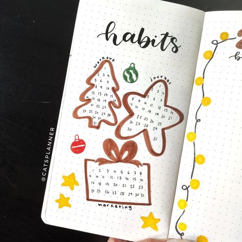 Yes, my habit tracker for December are cookies 😂🎄✨ Christmas cookies are the best and I can't wiat to see this tracker filled in! Swipe to see the Christmas collection on my shop @catsplannershop ! 🎀 . #bujo #bulletjournal #bujochristmas #christmasdoodles #bujopageidea #bujothemeidea December Bujo, Journal December, Journal Ideas Templates, Bullet Journal Ideas Templates, Christmas Doodles, Cookies Christmas, Mood Tracker, Habit Tracker, Christmas Collection