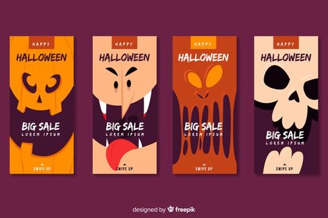 Close-up faces of halloween monsters for... | Free Vector #Freepik #freevector Halloween Food For Adults, Stencil Patterns Templates, Halloween Logo, Halloween Monsters, Presentation Slides Design, Close Up Faces, Halloween Post, Halloween Graphics, Social Media Design Inspiration