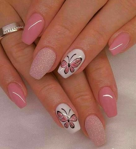 Butterfly Nail Designs, Kutek Disney, Butterfly Nail Art, Best Nail Art Designs, Gel Nail Design, Trendy Nail Art, Pretty Nail Art, Butterfly Nail, Nails 2024