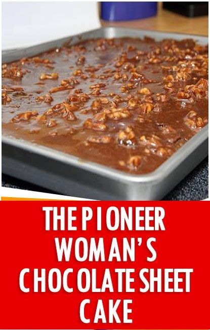 Pioneer Woman Texas Sheet Cake, Best Chocolate Sheet Cake Ever, The Best Chocolate Sheet Cake, Chocolate Sheet Cake Recipe, Food Network Recipes Pioneer Woman, Chocolate Pudding Desserts, Texas Sheet, White Cake Recipe, Texas Sheet Cake