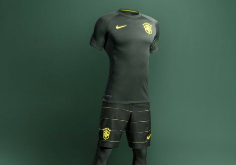 Brazil 2014 Third Kit Unveiled - Footy Headlines Brazil Shirt, 2014 World Cup, Half Time, Team Wear, Football Kits, Blue Nike, Jersey Shirt, Football Shirt, Football Soccer