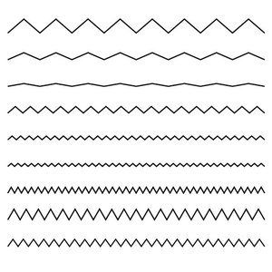 PublicDomainVectors.org-Zigzag lines various types Zigzag Lines Drawing, Textile Drawing, Zig Zag Lines, Line Clipart, Zigzag Line, Site Analysis, Stencils Printables, Line Sketch, Stitch Lines