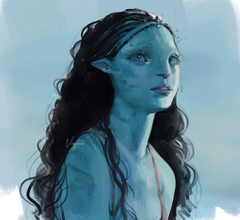 Hair Gif, Avatar James Cameron, Avatar Picture, Avatar Fan Art, Pandora Avatar, Avatar Movie, Avatar Characters, Pretty Drawings, Painting Portrait