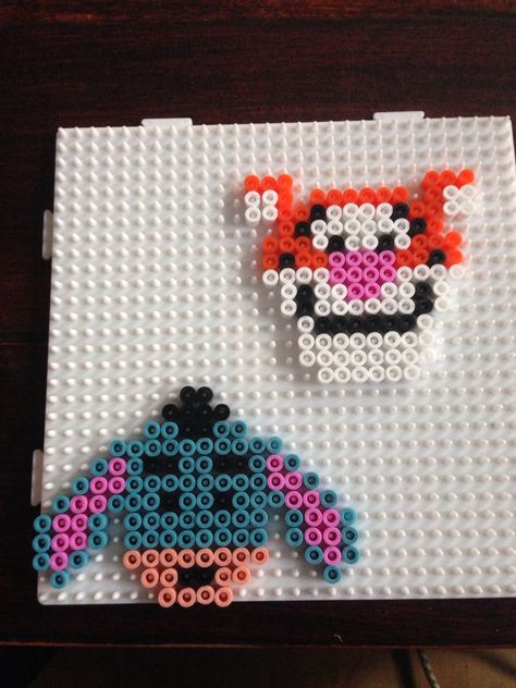 Eeyore Hama Beads, Tigger Perler Bead Patterns, Tigger Perler Beads, Eeyore Perler Beads Pattern, Eeyore Perler Beads, Perler Bead Ornaments Pattern, Melt Beads Patterns, Hamma Beads Ideas, Pony Bead Crafts