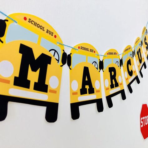 Wheels On The Bus Themed Birthday Party, Wheels On The Bus Birthday Party Decorations, Magic School Bus Birthday Party, Wheels On The Bus Birthday Party, Bus Themed Birthday Party, School Bus Birthday Party, Wheels On The Bus Party, Bus Birthday Party, Paper Craft Step By Step