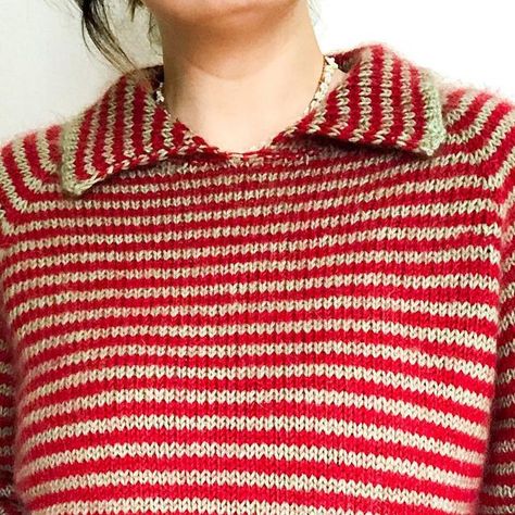 Knit Collared Shirt, Fashion Knitting, Collared Shirt, Oversized Sweater, Collar Shirts, Slow Fashion, So Cute, Yarn, Collar