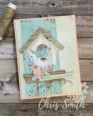 Country Birdhouse AWOW card Stampin Up Country Birdhouse Bundle, Stampin Up Birdhouse Cards, Stampin Up Country Birdhouse, Country Birdhouse Stampin Up Cards, Happy Birthday Chris, Wood Birdhouses, General Ideas, Stampin Up Catalog, Beautiful Cards