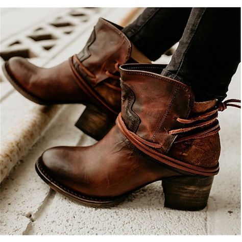 Thick Heel Boots, Botas Western, High Heels Classy, Knight Boots, Brown Boots Women, Womens Black Booties, Popular Boots, Boots Flat, Western Ankle Boots