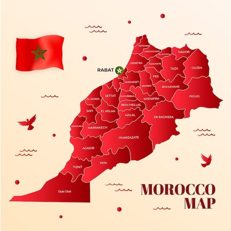 Vector gradient morocco map illustration | Premium Vector #Freepik #vector #country #destination #map #country-map Morocco Map, Vector Gradient, Map Illustration, Free Business Card Mockup, Business Card Maker, Flyer Maker, Poster Maker, Illustrated Map, Poster Invitation