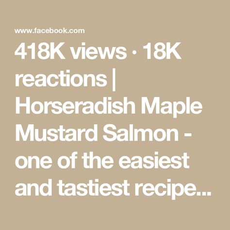 418K views · 18K reactions | Horseradish Maple Mustard Salmon - one of the easiest and tastiest recipes I have for a quick fish dish. 

The flavor bomb of the horseradish maple mustard aioli combined with the pinch of lemon pepper and sweet onions - makes for a tasty party with every bite. 

It’s on repeat here in my house for Shabbat. With the frozen diced onions from @kosher_taste it takes me 3 minutes to put together. The best kinda recipe. 

Also the aioli makes for an amazing salad dressing… just saying! 

RECIPE: 

For the Horseradish Aioli: 
1/3 cup mayo
1 heaping tbsp horseradish 
2 tbsp honey mustard 
2 tbsp. Maple syrup

Salmon 
1 cup @kosher_taste frozen diced onions 
2 tbsp oil 
1 tsp. Dried parsley
1 tsp. Lemon pepper (if you don’t have zest lemon and use regular pepper) 
Salt Horseradish Aioli, Maple Mustard Salmon, Mustard Aioli, Tastiest Recipes, Maple Syrup Salmon, Mustard Salmon, Sweet Onions, Maple Mustard, Dried Parsley