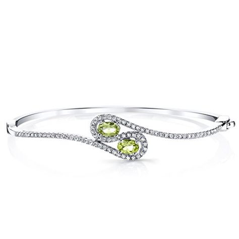 Peora Peridot Infinity Bangle Bracelet Sterling Silver Oval Shape 1 Carats Oval Bangle, Amethyst Bangle, Jewelry Questions, Peridot Bracelet, Classic Bracelets, Expensive Jewelry, Peridot Gemstone, Swiss Blue Topaz, Gemstone Bracelets