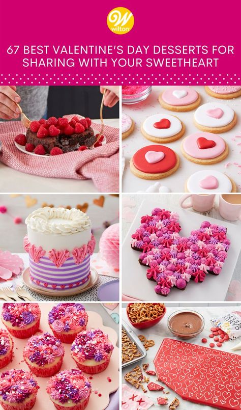 Nothing says “I Love You!” quite like a freshly baked Valentine’s Day treat. So this year, skip the store bought bakes and try one of these quick and easy Valentine’s Day desserts instead! Red Velvet Sandwich Cookies, Red Velvet Donuts, Angel Food Cupcakes, Dessert Shots, Candy Bark, Macaron Cookies, Valentines Cupcakes, Valentines Day Desserts, Caramel Pecan