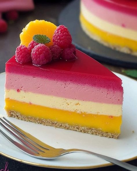 Anna Olson Recipes 🍰🌮🍝 | 🥭Mango Raspberry Mousse Cake🍰 | Facebook Anna Olson Recipes, Recipes Mango, Vegan Pies, Raspberry Mousse Cake, Cake Mousse, Anna Olson, Raspberry Mousse, Vegan Pie, Mango Recipes