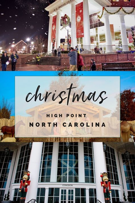 There are so many fun things to do in High Point during Christmas time! Go to High Point University's Community Christmas Drive where you can enjoy magnificent lights, more than 200 nutcrackers, and the state's tallest Christmas tree! You don't wanna miss it! 🎄🎁 #HighPoint #HighPointUniversity #NorthCarolina #Christmas #HolidaySeason #Nutcrackers #Lights Community Christmas, High Point University, Tall Christmas Trees, Best Christmas Lights, Window Candles, High Point Nc, Street Lamp, Christmas Music, Best Christmas